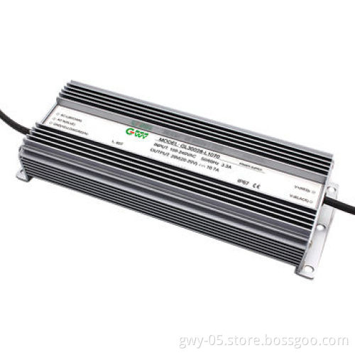 LED Power Supply with Aluminum Housing, 297*101*45mm